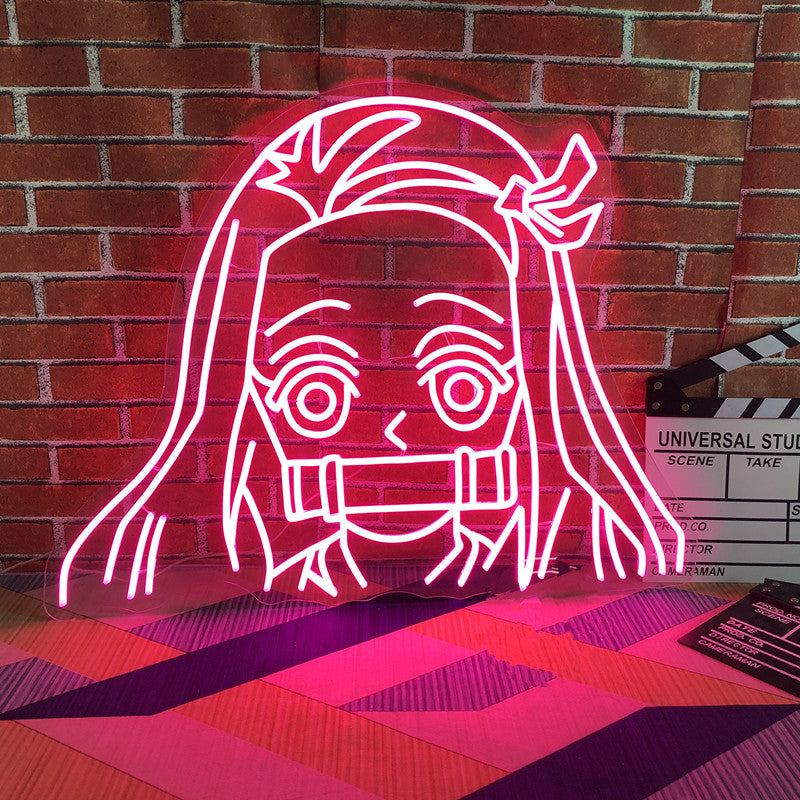 Anime Girl Neon Sign