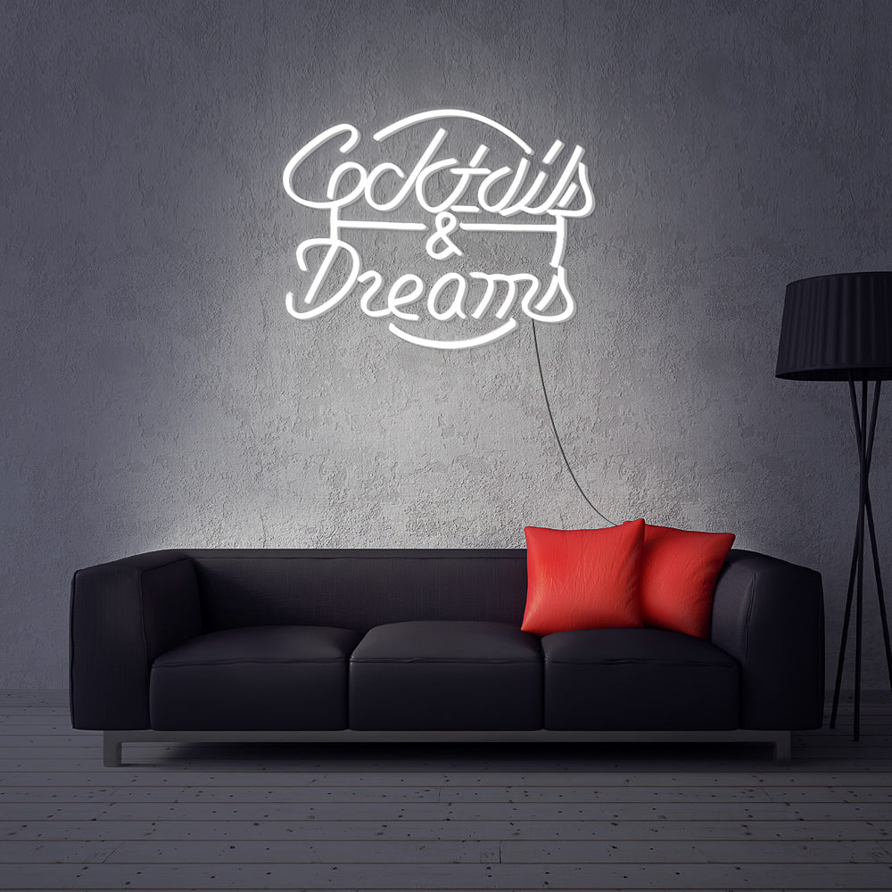 Cocktails & Dream neon sign 